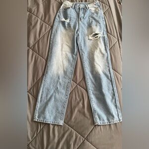 Light Blue Distressed Jeans